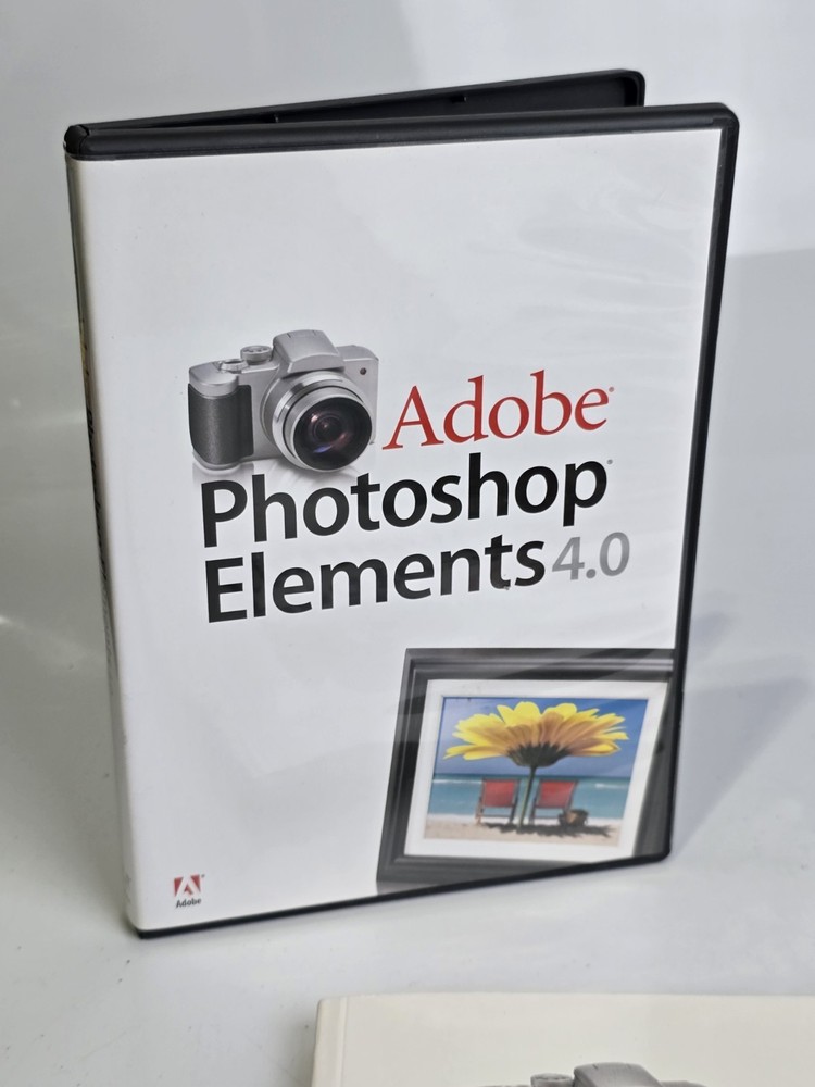 Adobe Photoshop Elements 4.0 PC In Box Sealed Book Photo Editing Software