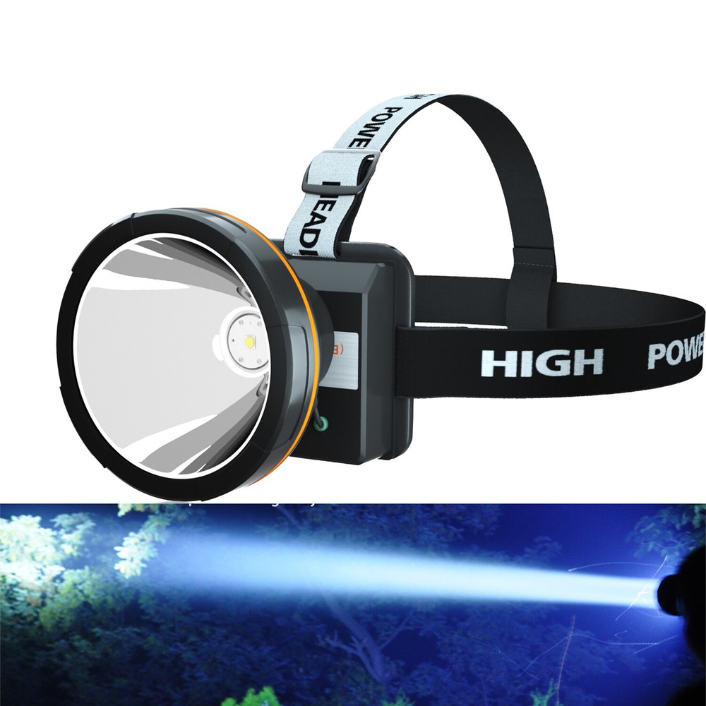 Odear Super Bright Headlamp Rechargeable LED Spotlight Headllight with Battery