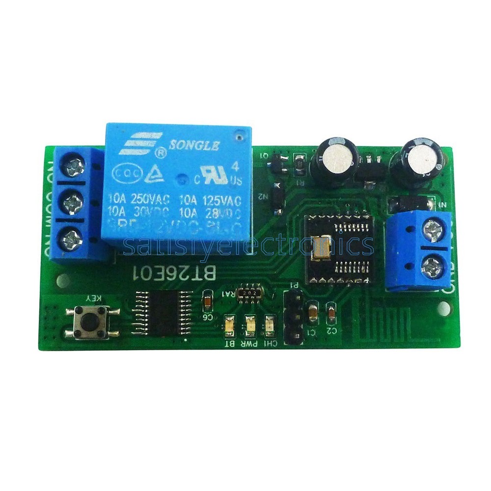 6 Commands DC12V 1 Channel Bluetooth BLE 5.2 Relay Switchc Module Control Board