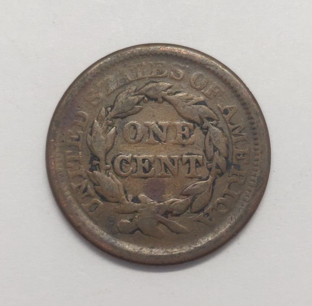 1856 LARGE CENT SLANTED 5