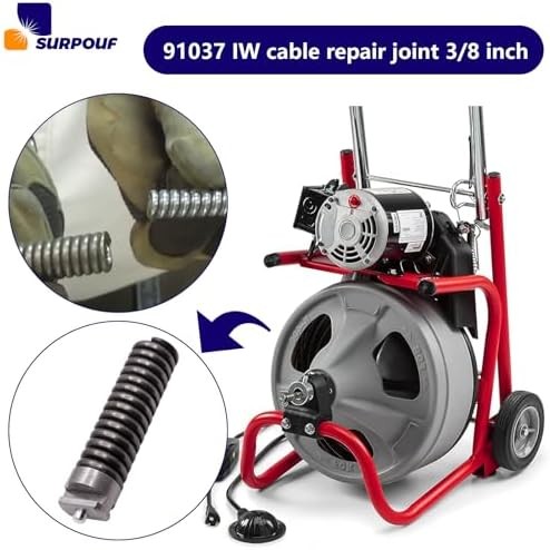 Drain Cleaning Cable Repair Coupling