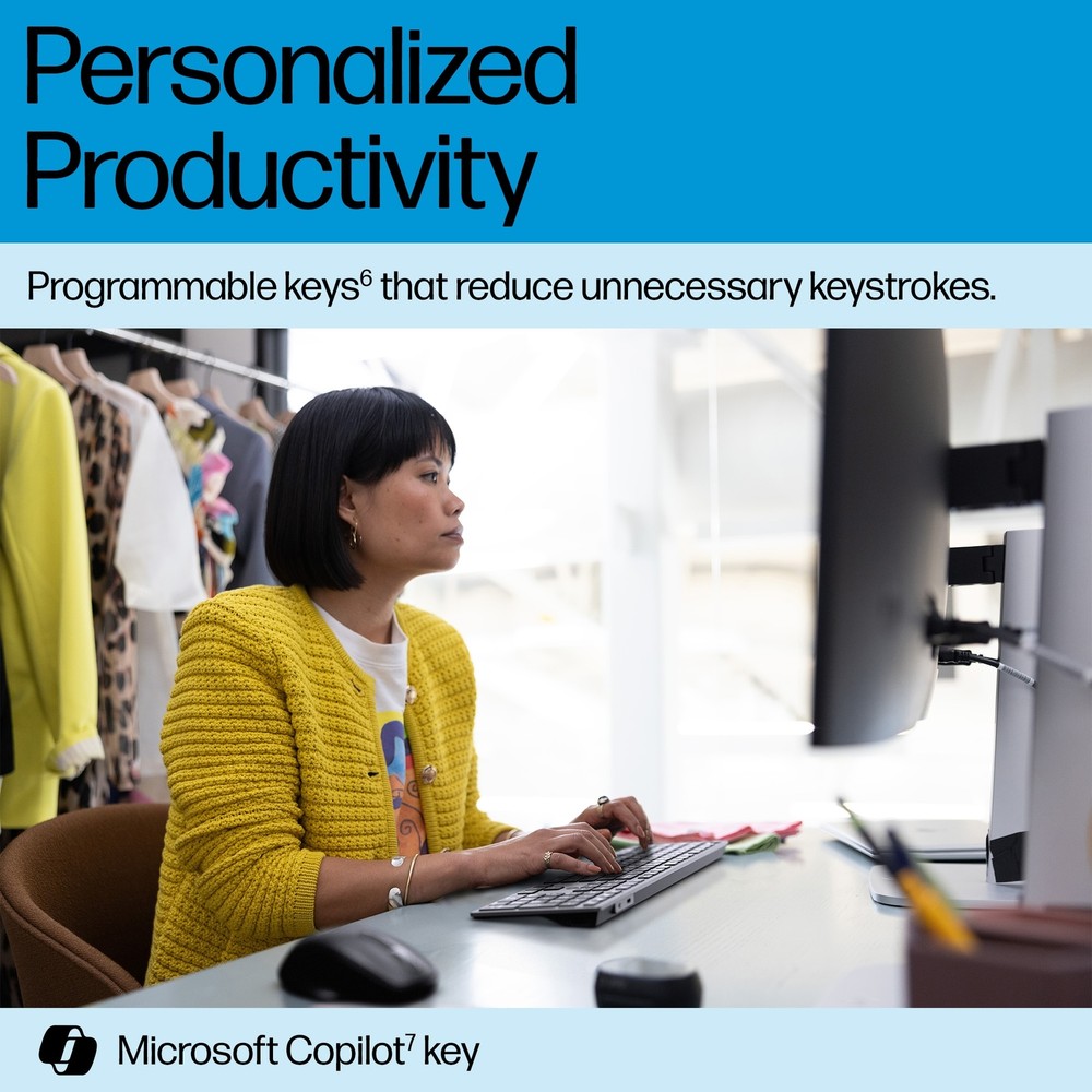 HP 725 Multi-Device Rechargeable Wireless Keyboard