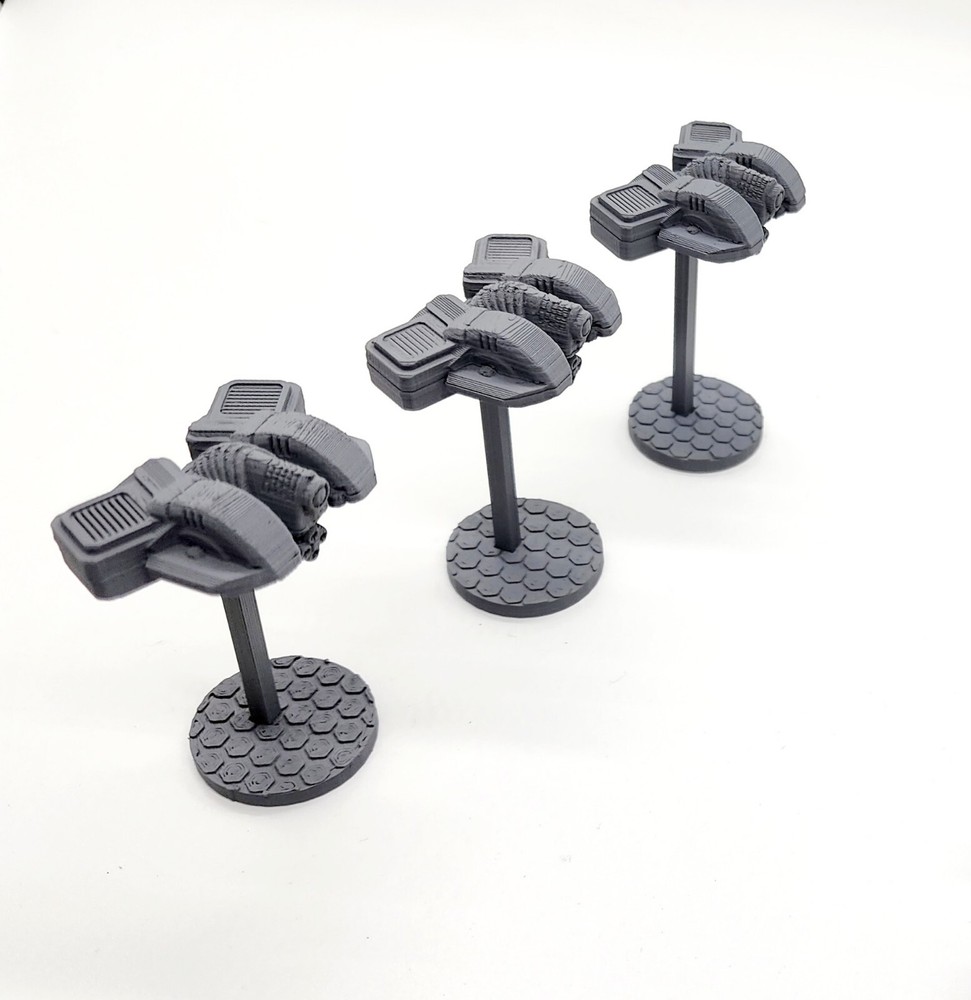 3d Printed Miniatures Gunhawk War Drones 40K Proxy Terrain for Tabletop Gaming