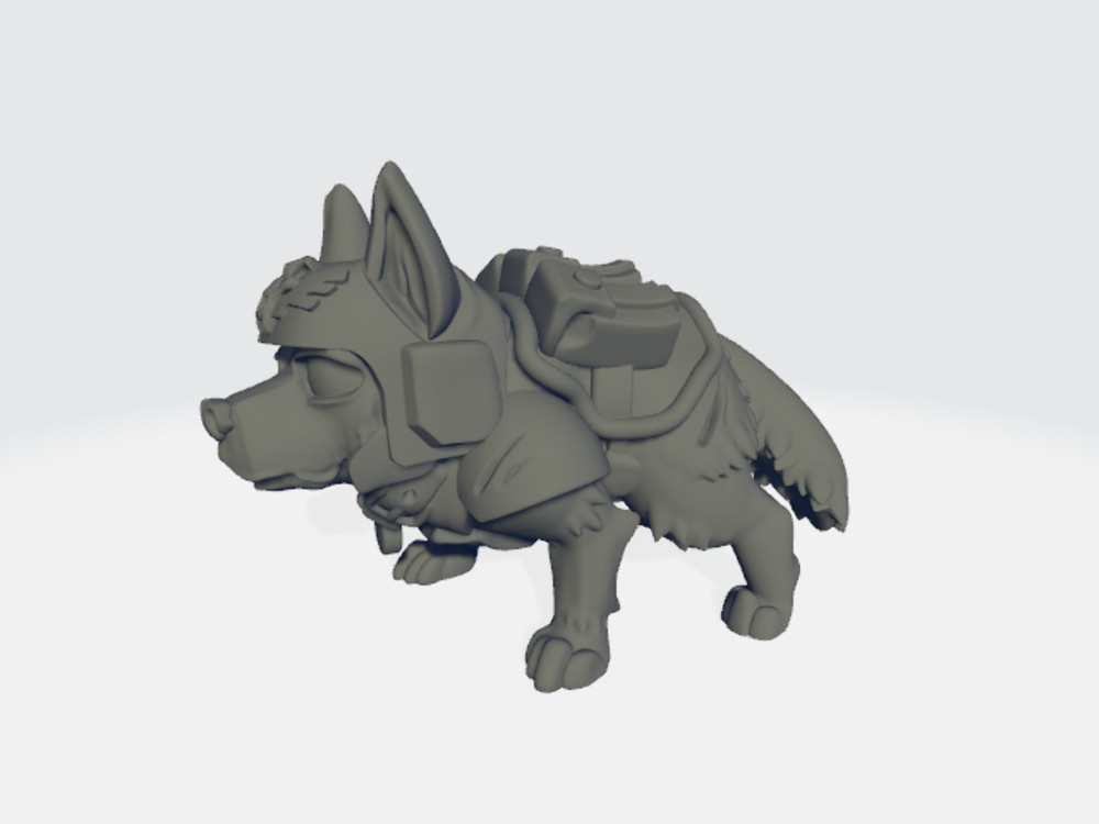 Grimdark Cuteness - Sgt Barker