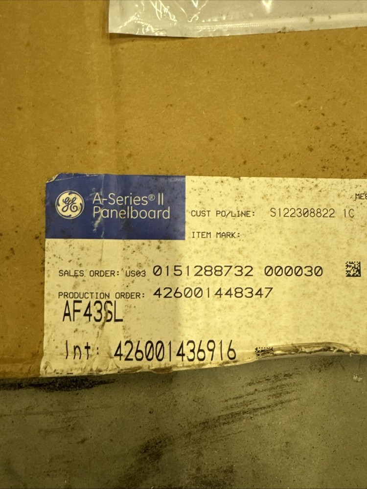 General Electric Panelboard Cover AF43SL