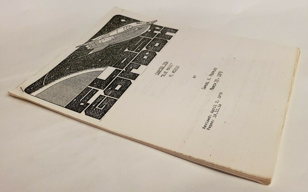 FLASH GORDON / Samuel A. Peeples 1979 TV Script, "Chapter Ten: Blue Magic"