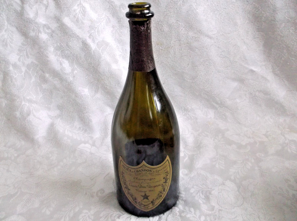 Cuvee Dom Perignon Vintage 1990 EMPTY Bottle with Original Box & Book