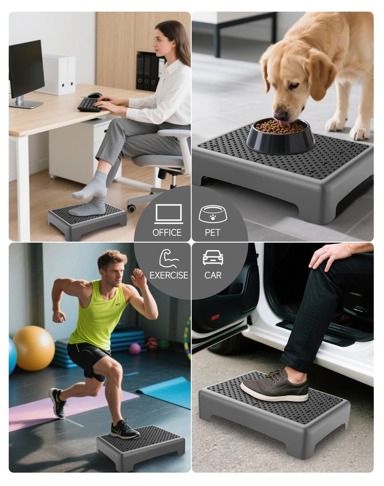 Mobility Step Stool for Adults, Bed Step Stools, 680 LBS Capacity Safety Step...