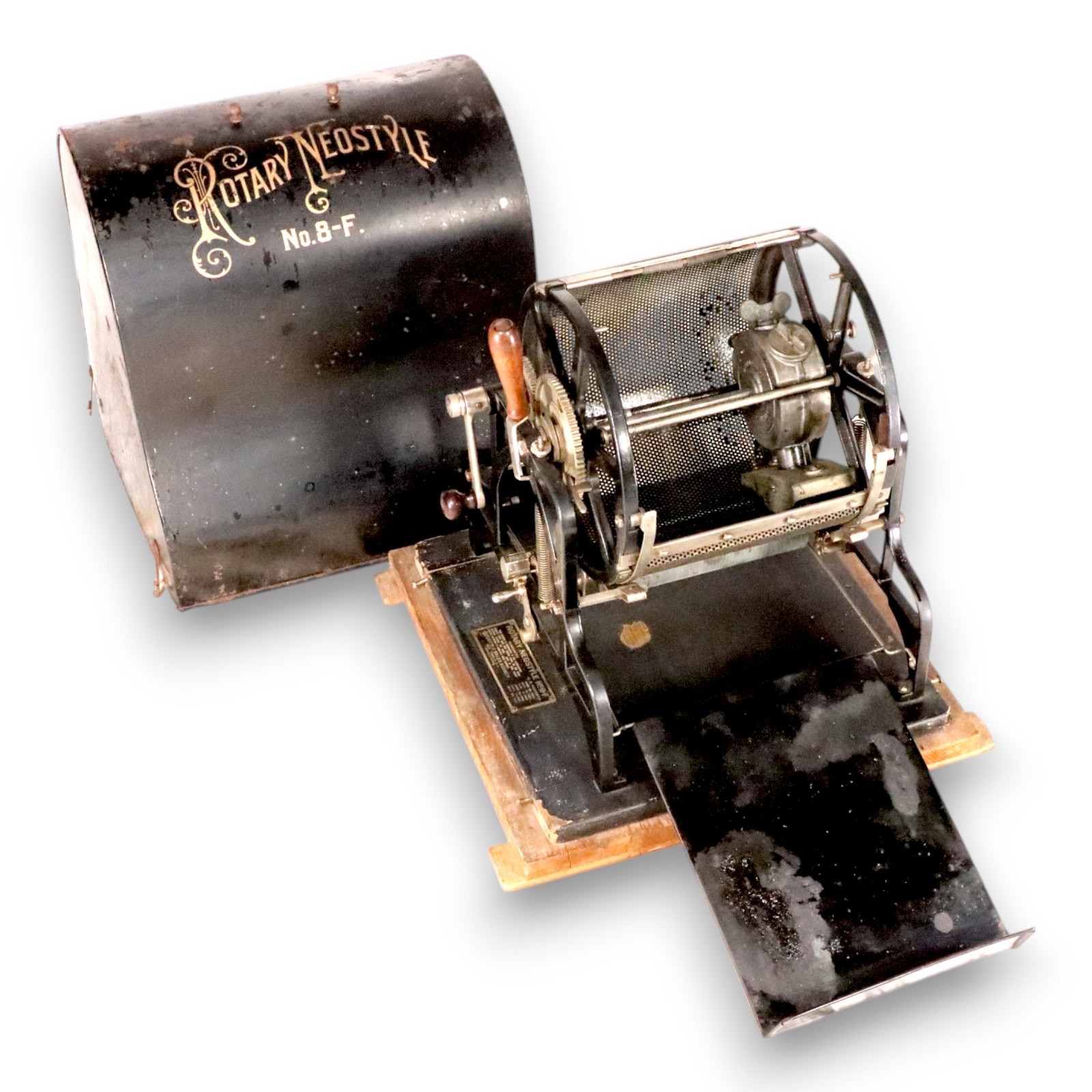Rotary Neostyle No 8-F Mimeograph Stencil Duplicating Machine USA Antique 1910