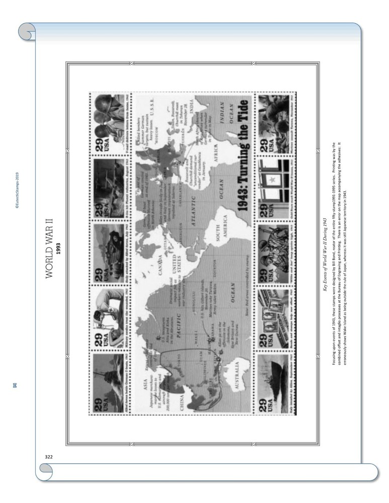 1993 U.S. Commemorative Singles COMPLETE Supplement (White Ace Alternative)