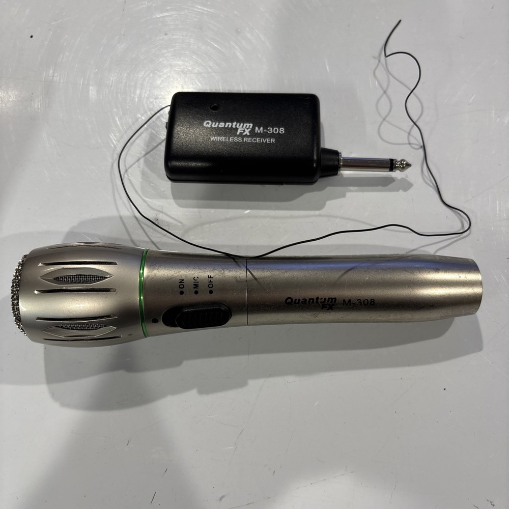QFX M-308 Wireless Unidirectional Dynamic Professional Microphone & Receiver