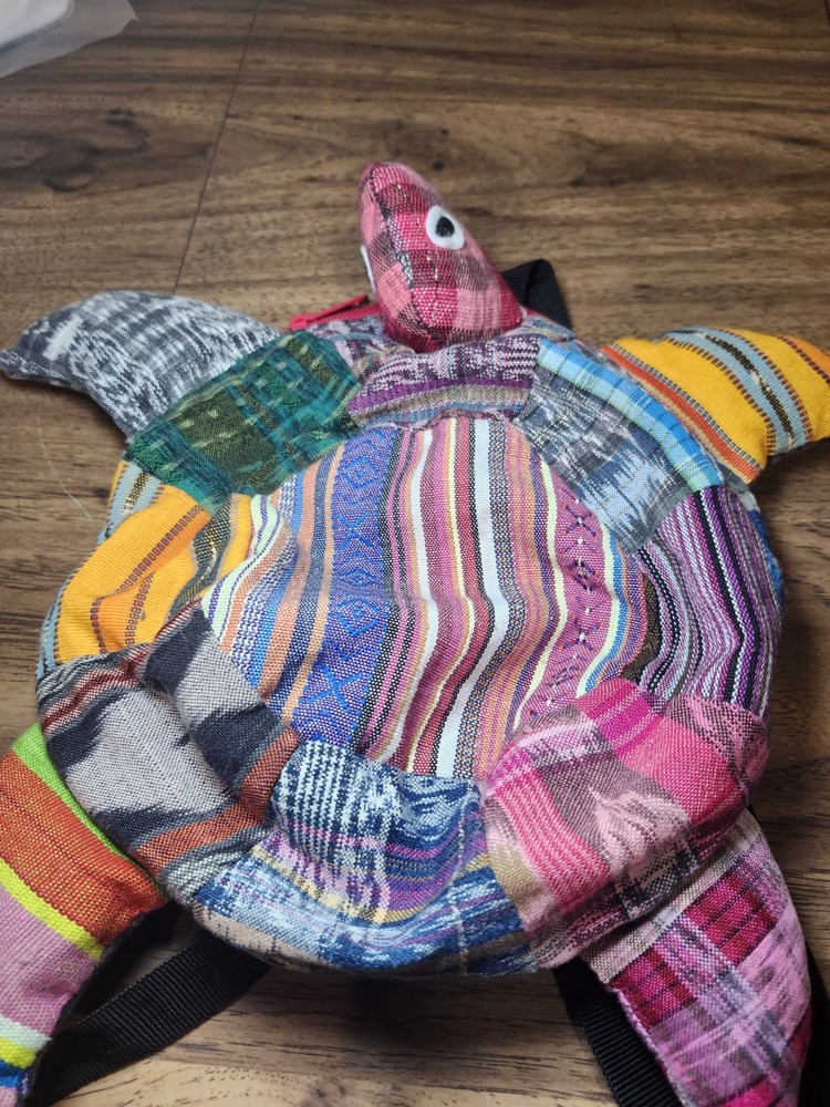 Trades Of Hope Small Cloth Turtle Patchwork Backpack