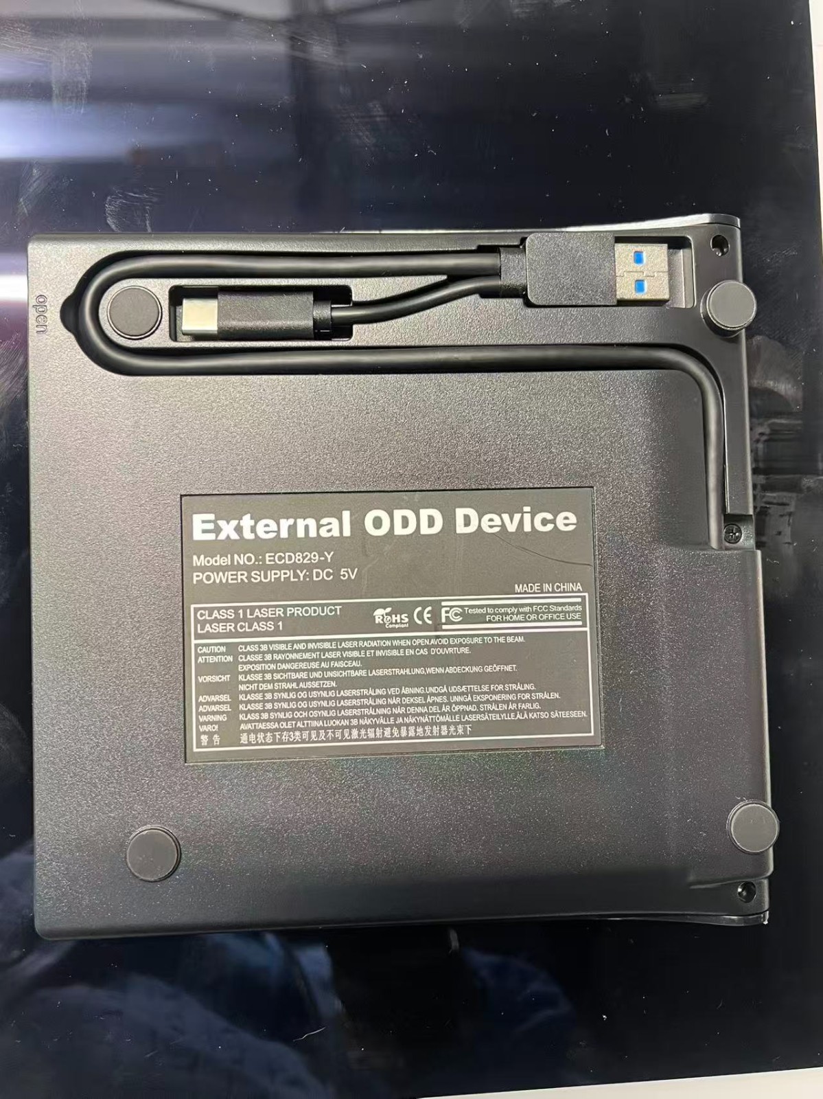 Roofull External DVD Drive USB 3.0 Type-C CD ROM Burner Writer for Laptop PC