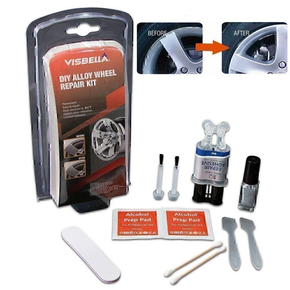 DIY Car Auto Rim Dent Scratch Alloy Wheel Repair Adhesive Kit Rim Surface Bfevlo
