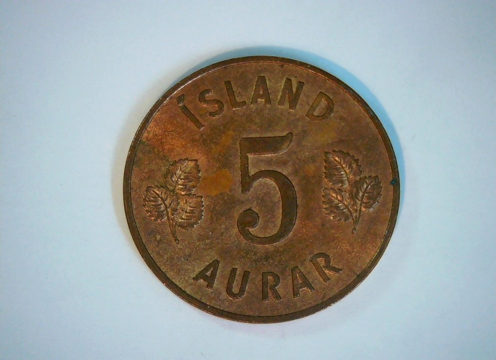 Iceland 1966 5 Aurar Coin