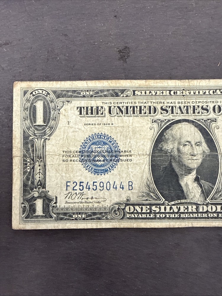 1928 B $1 Dollar Silver Certificate