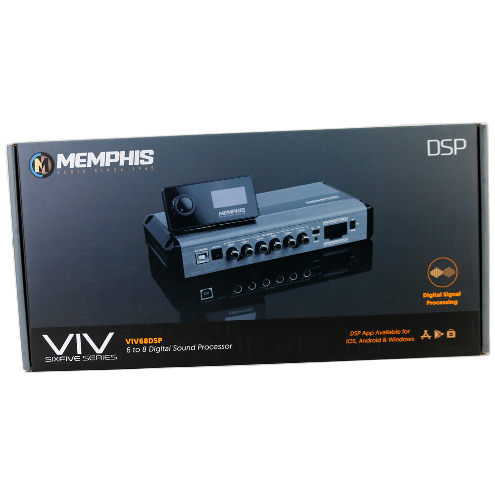 Memphis Audio VIV68DSP 6-Input 8-Output Digital Sound Processor Car Audio DSP