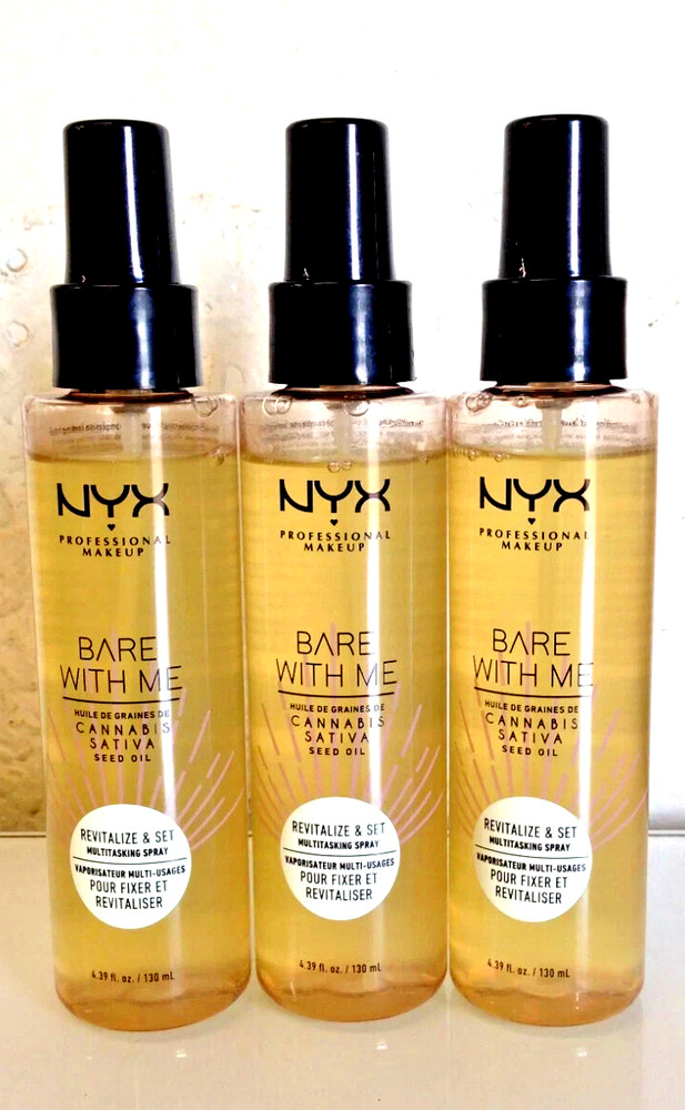 NYX Professional Makeup Bare With Me Multitasking Primer & Setting Spray -3 Pack