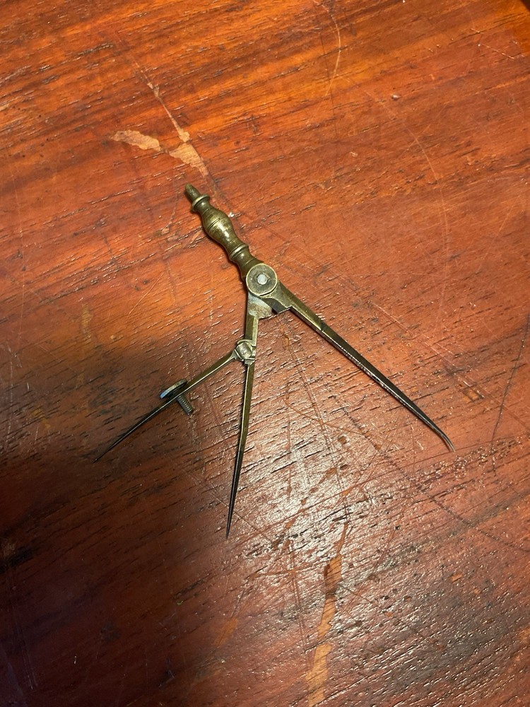 Vintage Antique Compass Engineering Tool