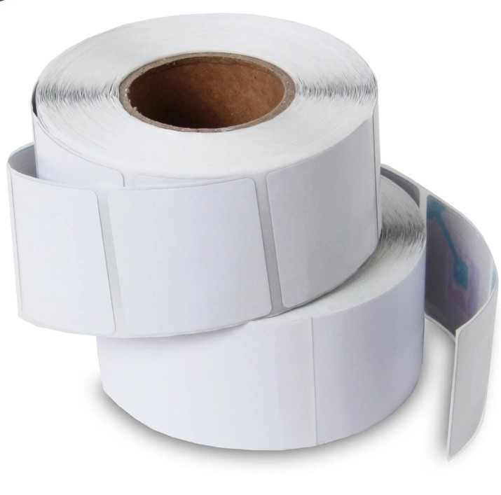 1000 PAPER SECURITY LABELS 1"X1" RF 8.2MHZ TRANSPARENT CHECKPOINT COMPATIBLE EAS