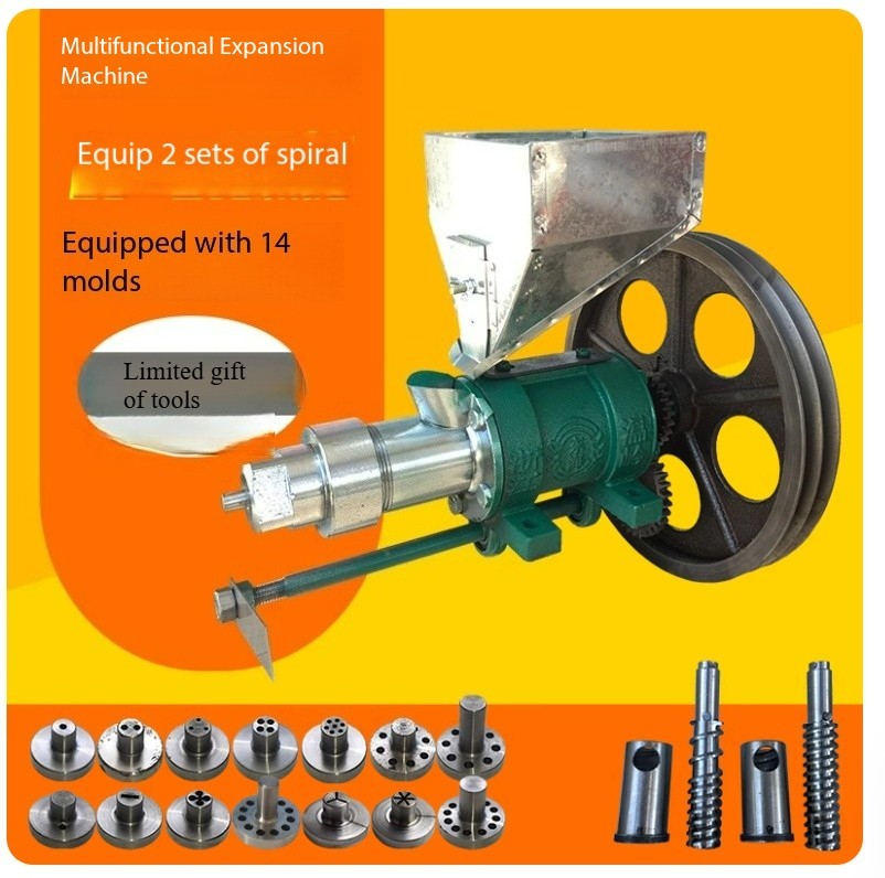Popcorn Machine, Multi-functional Food Automatic Cutting and Puffing Machine