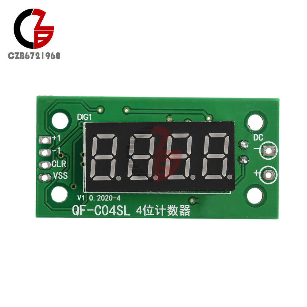 DC4-25V 4-digit Electronic Digital Counter Module With Power Cut Memory Function