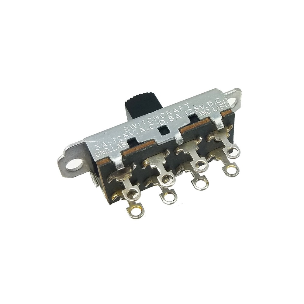 3 Position Slide Switch DP3T Switchcraft