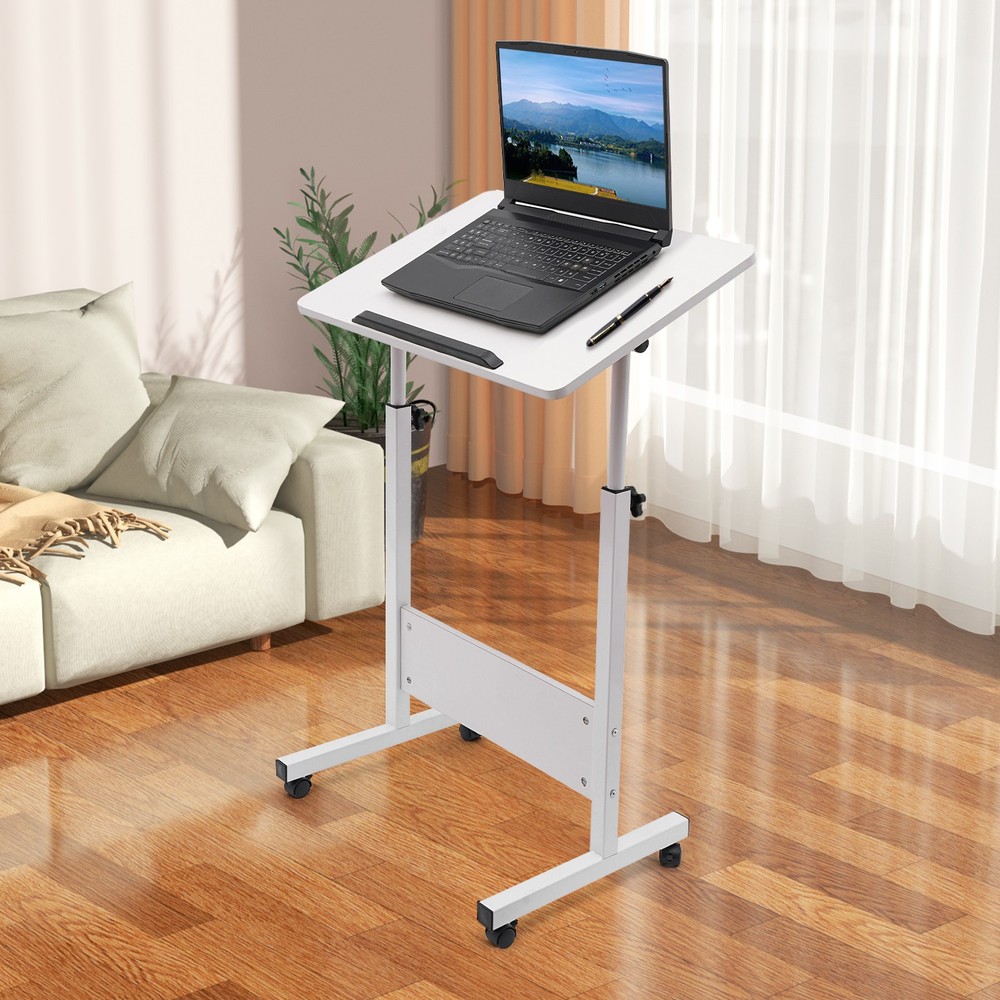Adjustable Height Standing Desk, Portable Laptop Desk, Rolling Computer StandUS