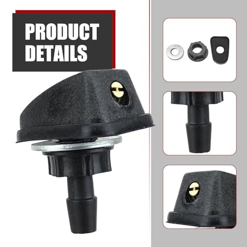 2 PCS Car Front Windshield Washer Nozzle, 0.31" Sprayer Head Replacement
