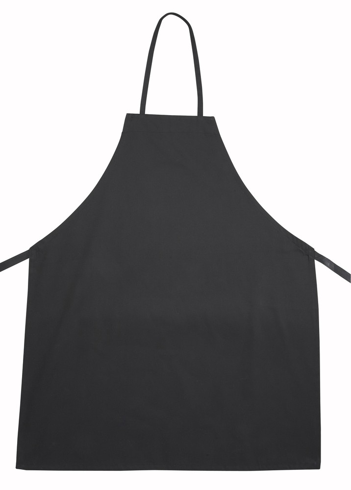 Full Length Bib Apron, Black (12 Each)