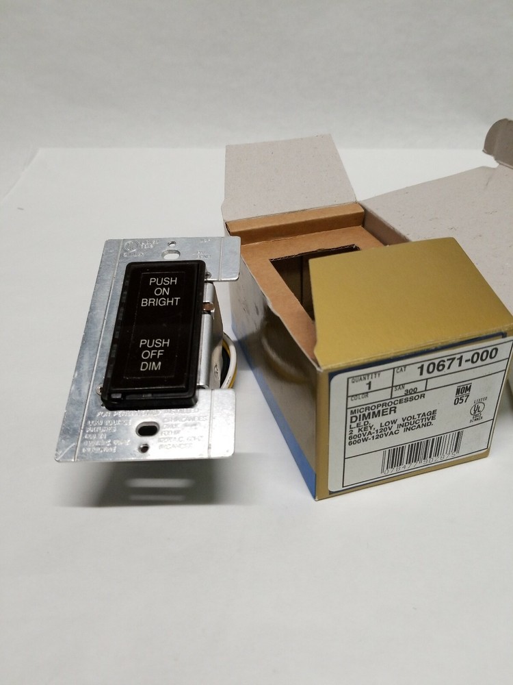 Leviton Microprocessor DIMMER - 10671-000 (New) LED 2 Key Low Voltage.
