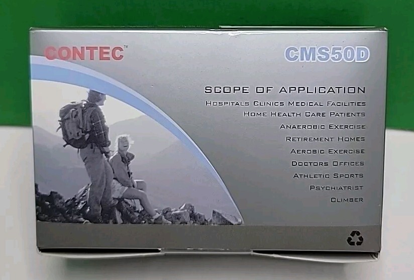 Contec - Pulse Oximeter - Finger Tip Check SPO2 Pulse Rate Bar Graph - CMS50M