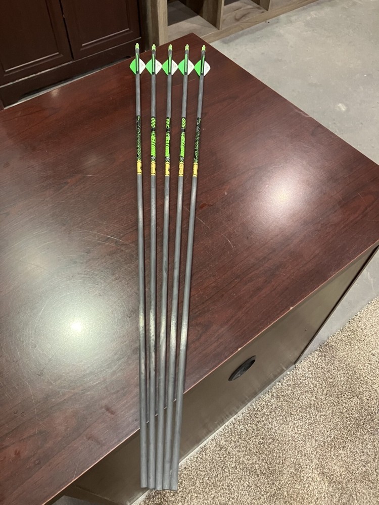 5 Gold Tip XT Arrows 500  2" Vanes