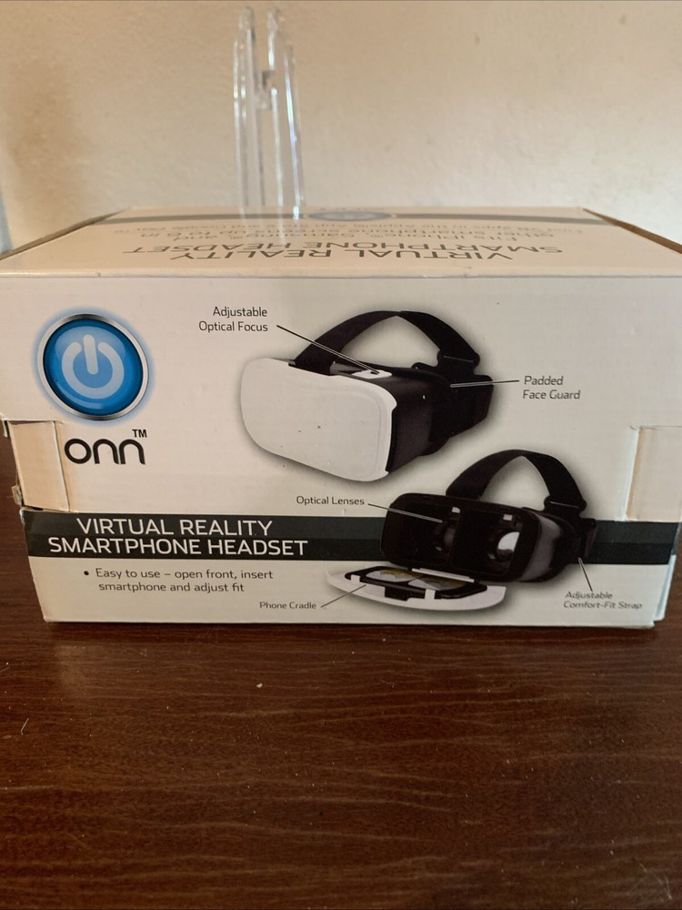 ONN Virtual Reality SmartPhone Headset - White