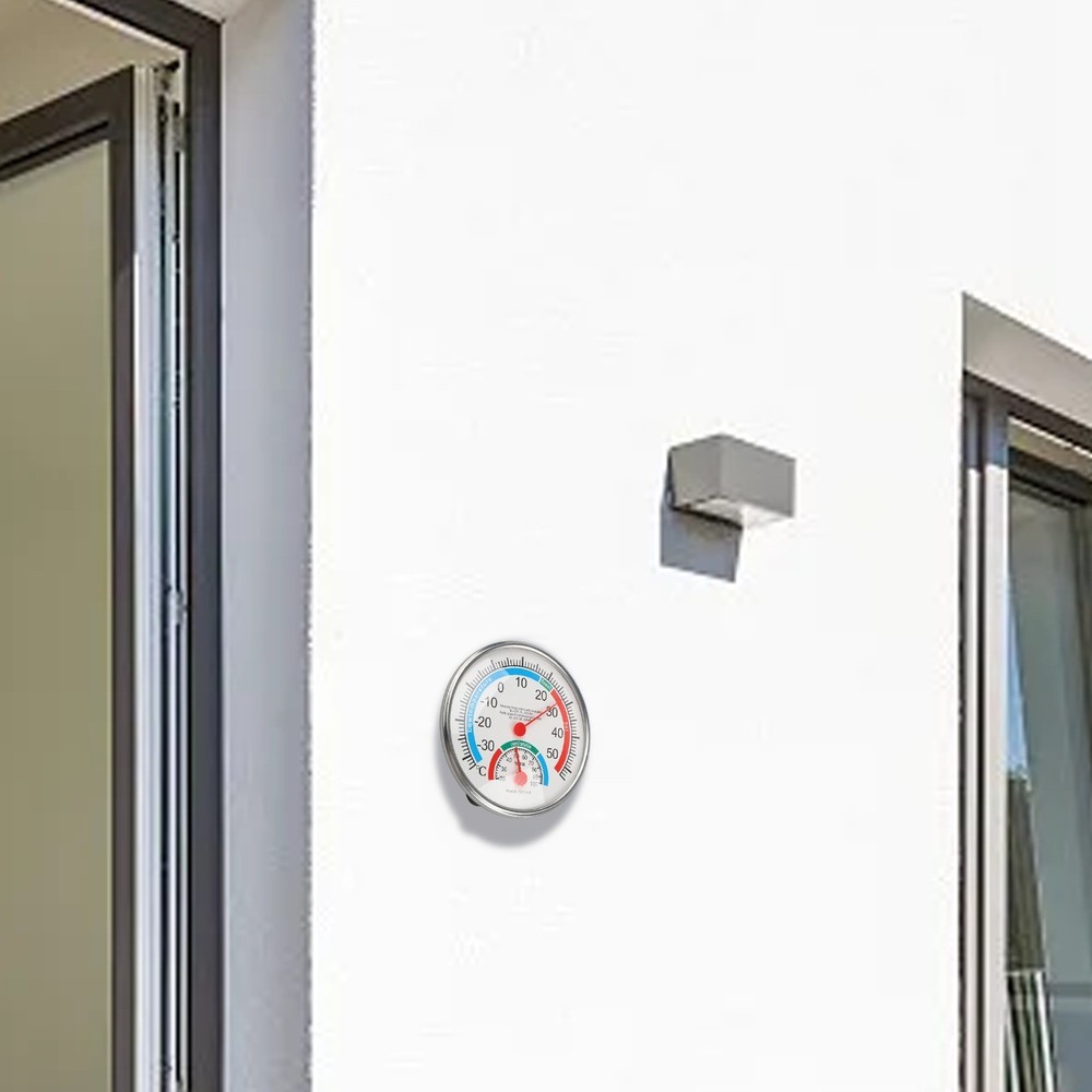 Thermo-hygrometer Weather White 1pcs ABS Analogue Control Inside Humidity