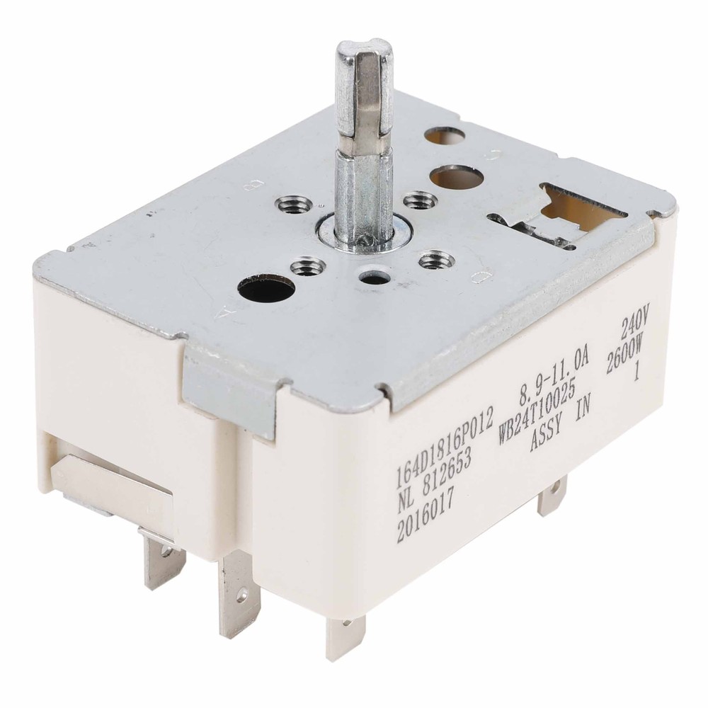 WB24T10025 Surface Burner Control Switch Replace for GE Electric Ranges 8 Inch