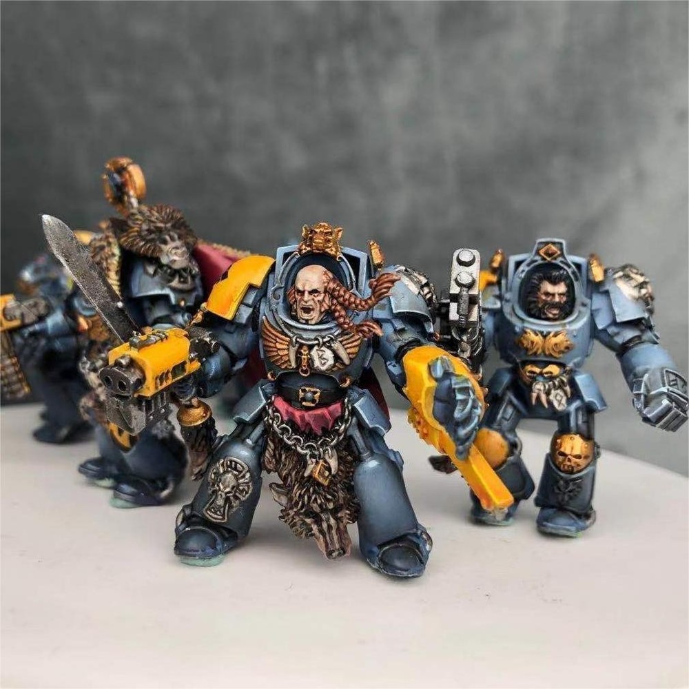 Wolf Guard Terminators Figures Warhammer 40k Space wolves ProPainted Miniatures