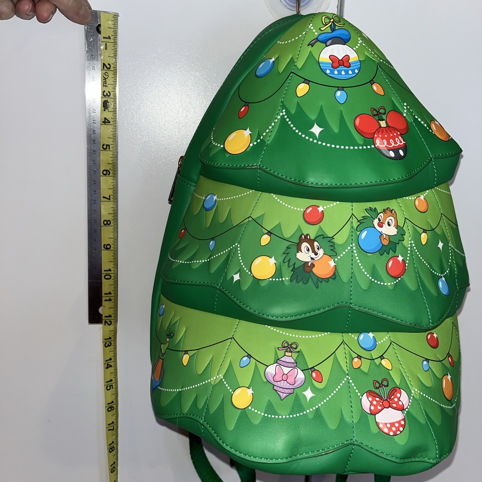 Loungefly Disney Chipmunks Chip n Dale Christmas Tree Ornament Backpack Bag