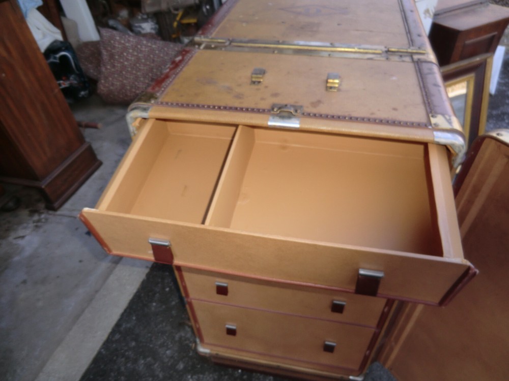 Antique Hartman Turntable Steamer Trunk