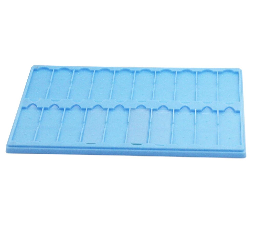 Plastic Microscope Slide Tray 20 Capacity Pack of 4