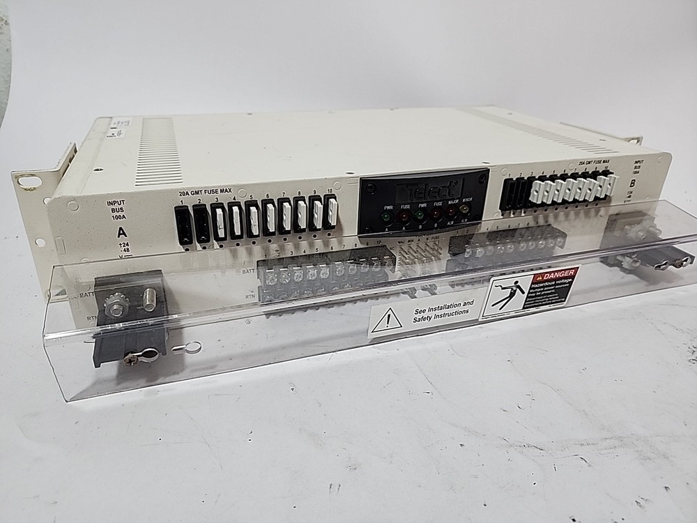 Telect HPGMT10FA Fuse Panel Front Access GMT 10/10 100A Dual Feed 2RU