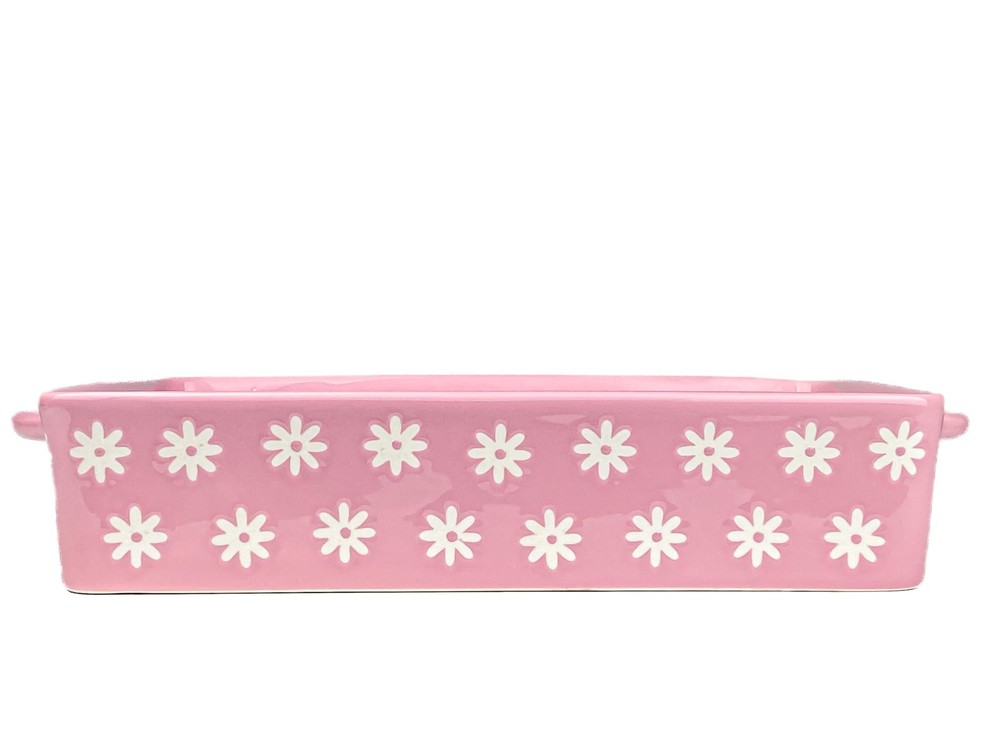 Daisy Rectangular Baker, Pink