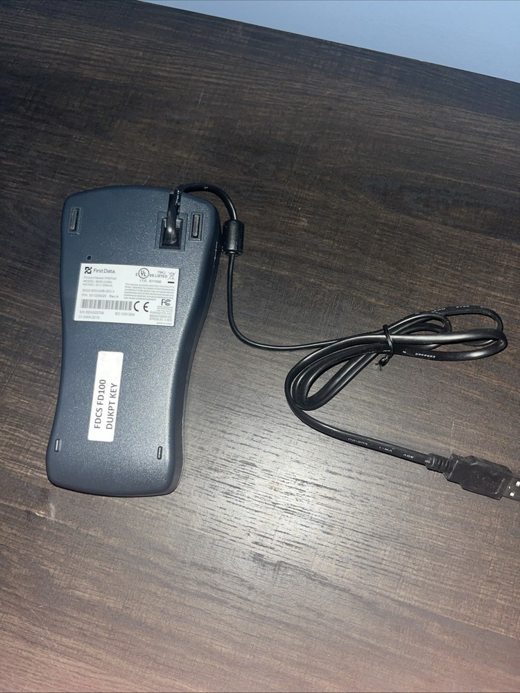 First Data FD-10 Pin Pad Credit Card Terminal Reader