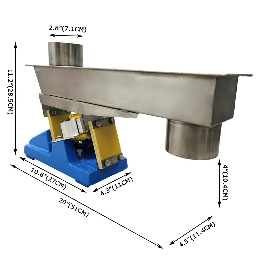 Small Closed Electromagnetic Vibrating Feeder with Controller GZV-3F 110V 20W
