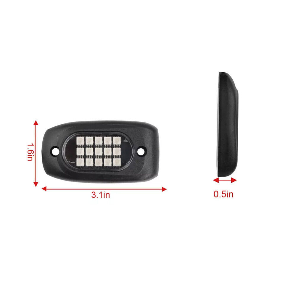 8Pods RGB LED Rock Lights Kit Underbody Light Bluetooth Underglow Remote Control