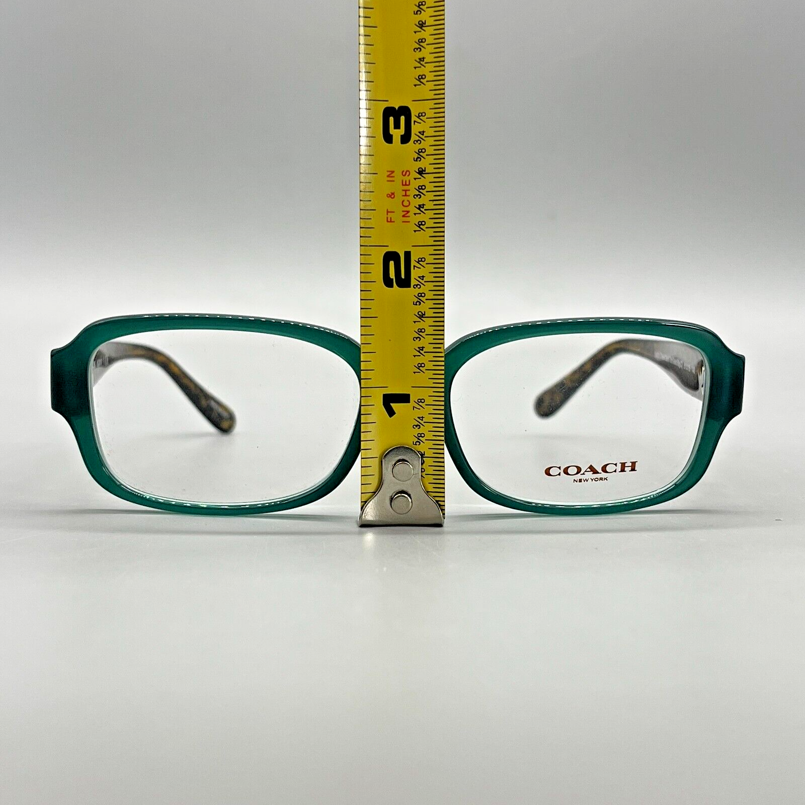 Coach HC 6105 5451 Eyeglasses Teal/Dark Tort Gold 51-15-140 !NO CASE!