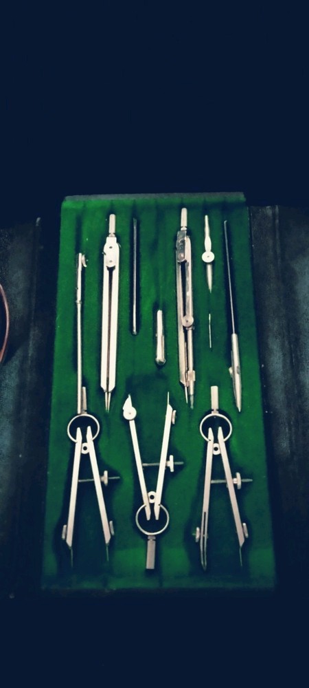 Vintage German Precision Compass Set