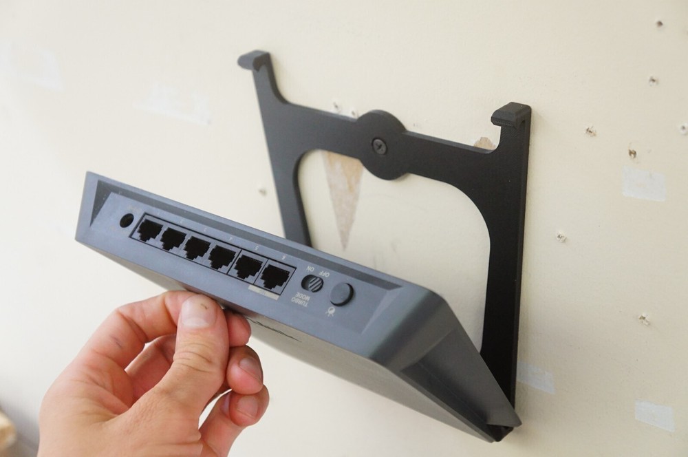 Wall Mount Ceiling Bracket for D-Link 6-Port Network Switch Fits Model DMS-106XT