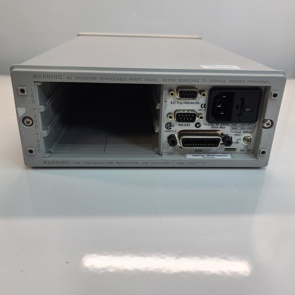 Agilent 34970A Data Acquisition Switch Unit Mainframe Only, No Modules