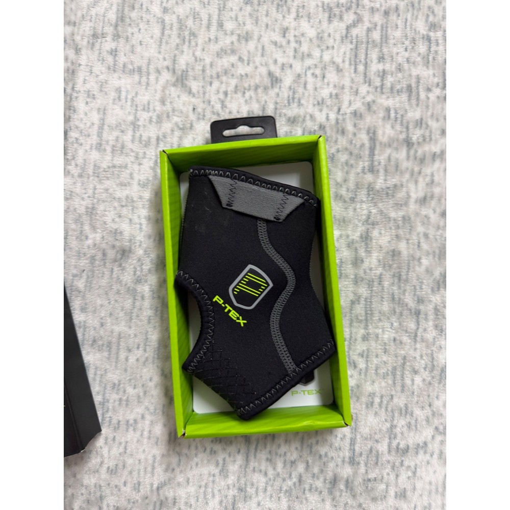 P-TEX Ankle Sleeve Thermal Compression Support Black Small PTXANK01